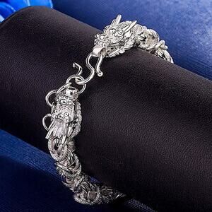 STERLING SILVER DRAGON BRACELET